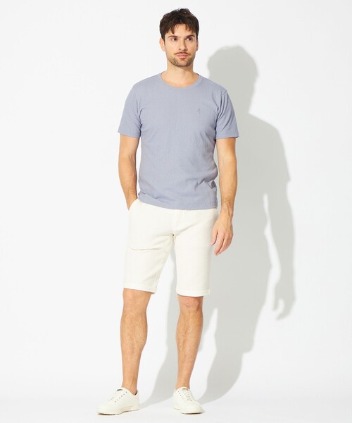 EPOCA UOMO(エポカウォモ)の「ワッフルジャージーショートパンツ(その他パンツ・メンズ・ブラック/ブラウン系その他3/ホワイト・46/48)」の4枚目の写真