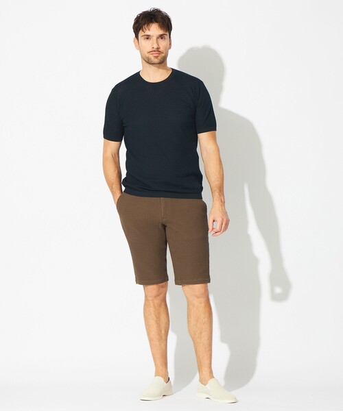EPOCA UOMO(エポカウォモ)の「ワッフルジャージーショートパンツ(その他パンツ・メンズ・ブラック/ブラウン系その他3/ホワイト・46/48)」の6枚目の写真