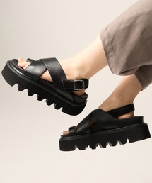 CLEL | 【CLEL】Cow Leather/High Sole Leather Sandals / 牛革/ハイソール レザーサンダル(+6cm)(サンダル)
