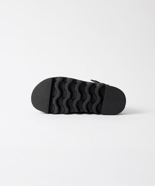 CLEL(クレイル)の「【CLEL】Cow Leather/High Sole Leather Sandals / 牛革/ハイソール レザーサンダル(+6cm)(サンダル・メンズ・ブラック・XS/S/M/L/XL)」の12枚目の写真