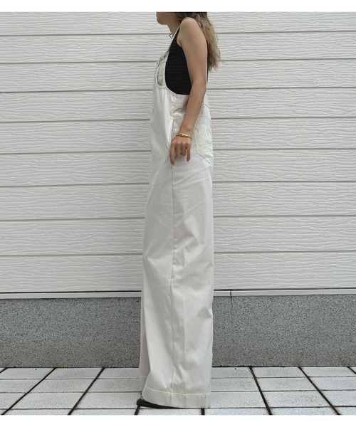 Q（キュー）の「サスペパンツ（サロペット/オーバーオール・レディース・チャコールグレー・MEDIUM）」の16枚目の写真