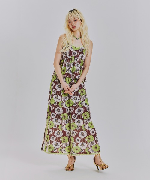 ANNA SUI NYC(アナ スイ エヌ ワイ シー)の「サマーレトロフラワーイージーパンツ(その他パンツ・レディース・グリーン/パープル・FREE)」の19枚目の写真
