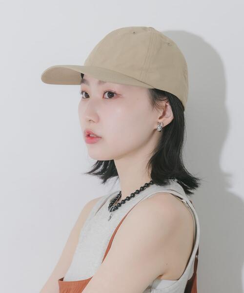 SMELLY（スメリー）の「『撥水/UVカット』ドロストナイロンキャップ（キャップ・レディース・ベージュ/ブラック・-）」の17枚目の写真