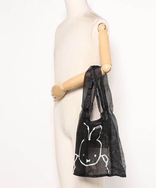 Miffy( ミッフィー)の「【 Miffy / ミッフィー 】メッシュ エコバッグ ZWI(エコバッグ/サブバッグ・レディース・ホワイト/ブラック・FREE)」の3枚目の写真