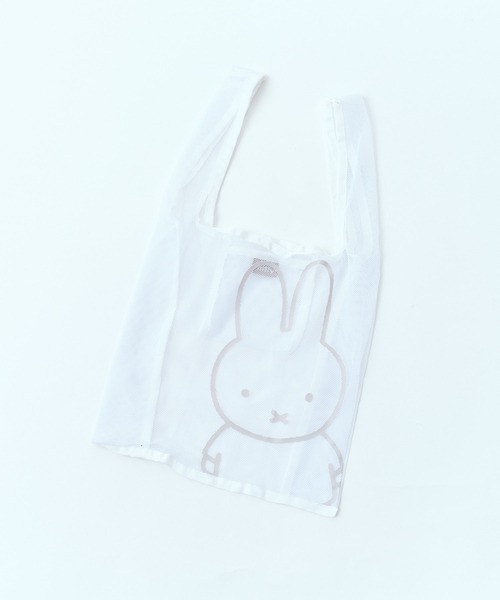 Miffy( ミッフィー)の「【 Miffy / ミッフィー 】メッシュ エコバッグ ZWI(エコバッグ/サブバッグ・レディース・ホワイト/ブラック・FREE)」の4枚目の写真