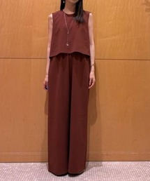 ツイル オールインワン ‐ストレッチ 防シワ 接触冷感‐（つなぎ