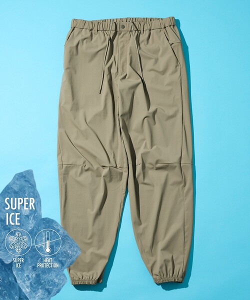 FREAK'S STORE（フリークスストア）の「SUPER ICE JOGGER PANTS/スーパーアイス ジョガーパンツ（その他パンツ・メンズ・ネイビー/ブラック/オリーブ/チャコールグレー/ベージュ・LARGE/MEDIUM/X-LARGE）」の9枚目の写真