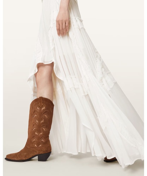 ALLSAINTS(オールセインツ)の「DORINA VOLUMINOUS MAXI SKIRT | DORINA ボリューム マキシ スカート(スカート・レディース・ホワイト系その他・6/8/10/4)」の4枚目の写真