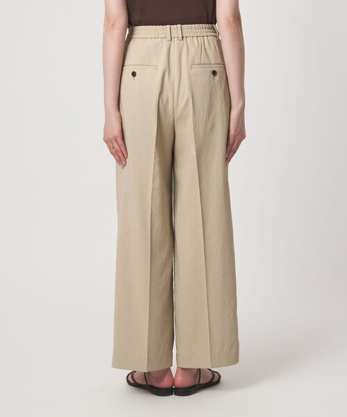 green label relaxing（グリーンレーベルリラクシング）の「［size SHORT/TALLあり］2タック ワイド パンツ UVカット 接触冷感 吸水速乾（その他パンツ・レディース・ブラック/ベージュ・TALL/36/SHORT/40/38）」の13枚目の写真