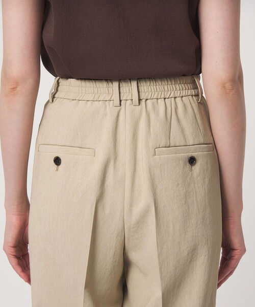 green label relaxing（グリーンレーベルリラクシング）の「［size SHORT/TALLあり］2タック ワイド パンツ UVカット 接触冷感 吸水速乾（その他パンツ・レディース・ブラック/ベージュ・TALL/36/SHORT/40/38）」の15枚目の写真
