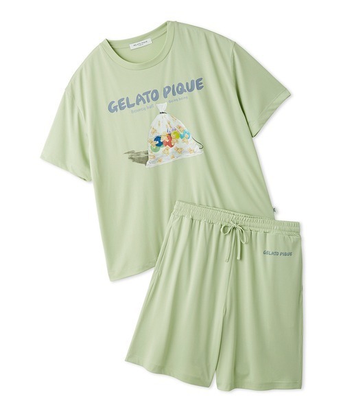 HOMME】【MNT SHERBET byHEIQ MINT】【接触冷感】夏祭りワンポイントT