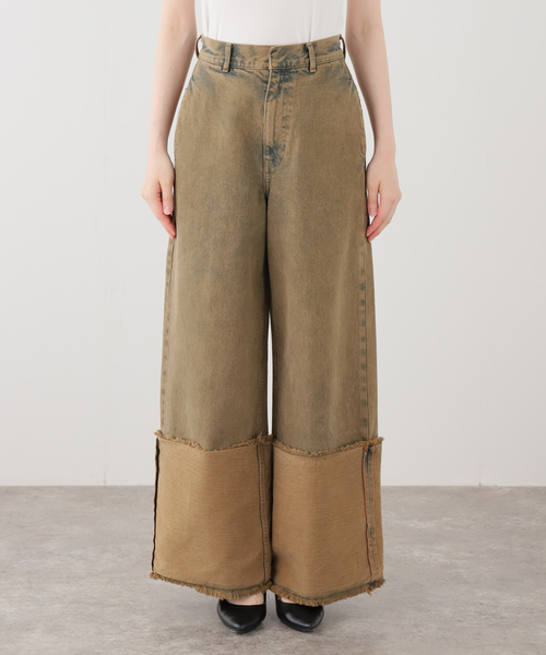 LIVINGTONE(リヴィントーン)の「LIVINGTONE DOLK (INDIGO SAND):デニムパンツ(デニムパンツ・レディース・ブラウン・MEDIUM/SMALL)」の1枚目の写真