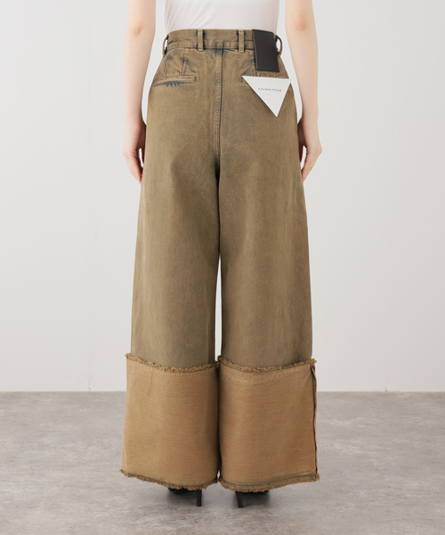 LIVINGTONE(リヴィントーン)の「LIVINGTONE DOLK (INDIGO SAND):デニムパンツ(デニムパンツ・レディース・ブラウン・MEDIUM/SMALL)」の3枚目の写真