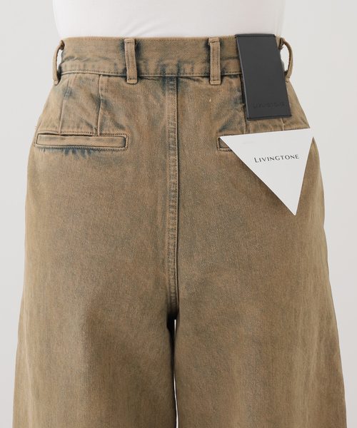 LIVINGTONE(リヴィントーン)の「LIVINGTONE DOLK (INDIGO SAND):デニムパンツ(デニムパンツ・レディース・ブラウン・MEDIUM/SMALL)」の4枚目の写真