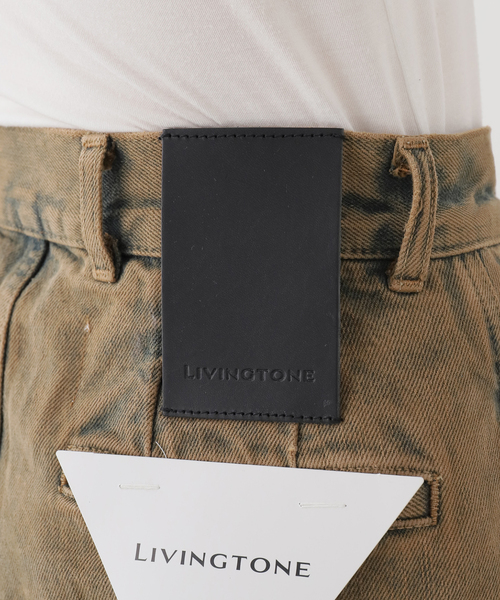 LIVINGTONE(リヴィントーン)の「LIVINGTONE DOLK (INDIGO SAND):デニムパンツ(デニムパンツ・レディース・ブラウン・MEDIUM/SMALL)」の5枚目の写真