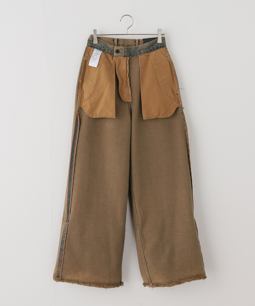 LIVINGTONE(リヴィントーン)の「LIVINGTONE DOLK (INDIGO SAND):デニムパンツ(デニムパンツ・レディース・ブラウン・MEDIUM/SMALL)」の9枚目の写真