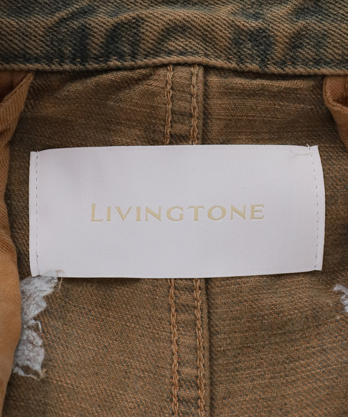 LIVINGTONE(リヴィントーン)の「LIVINGTONE DOLK (INDIGO SAND):デニムパンツ(デニムパンツ・レディース・ブラウン・MEDIUM/SMALL)」の10枚目の写真