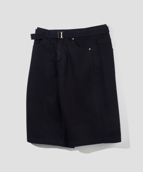 AGOD（エージーオーディー）の「ベルト付きインシジョンコットンバミューダパンツ[ブラック]（その他パンツ・レディース・その他・MEDIUM/LARGE）」の4枚目の写真
