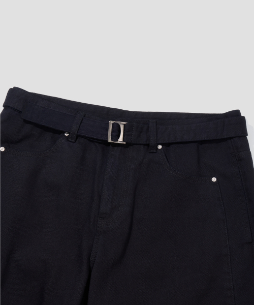 AGOD（エージーオーディー）の「ベルト付きインシジョンコットンバミューダパンツ[ブラック]（その他パンツ・レディース・その他・MEDIUM/LARGE）」の6枚目の写真