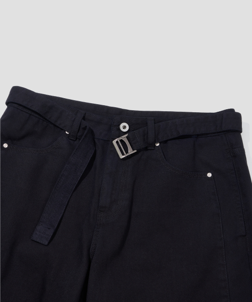 AGOD（エージーオーディー）の「ベルト付きインシジョンコットンバミューダパンツ[ブラック]（その他パンツ・レディース・その他・MEDIUM/LARGE）」の7枚目の写真