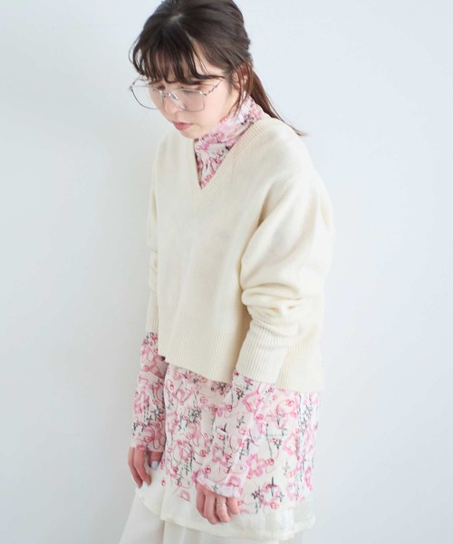 I am I in fact...(アイアムアイインファクト)の「SUSIE クルーカーディガン(ニット/セーター・レディース・ブラック/イエロー/グレー/ホワイト/ブルー・FREE)」の8枚目の写真