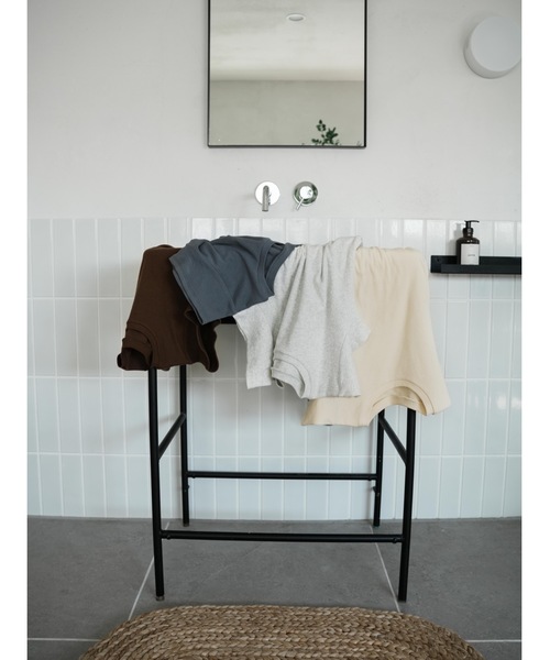Katrin TOKYO(カトリーントーキョー)の「minimal rib tee(Tシャツ/カットソー・レディース・ダークブラウン/ヘザーグレー/ブルー系/イエロー系・FREE/XS)」の12枚目の写真