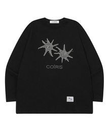 ロエデン アプリケ ロングスリーブTシャツ 男女共用 (2カラー)