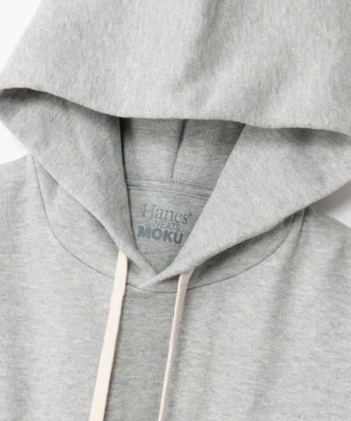 HANES(ヘインズ)の「Hanes/ヘインズ Hanes SWEATS MOKU フーディー(パーカー・メンズ・ヘザーグレー・XL/L/M)」の2枚目の写真