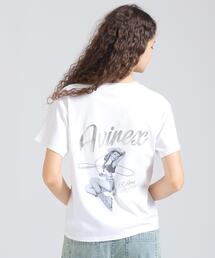 PINUP GIRL FOIL PRINT T-SHIRT