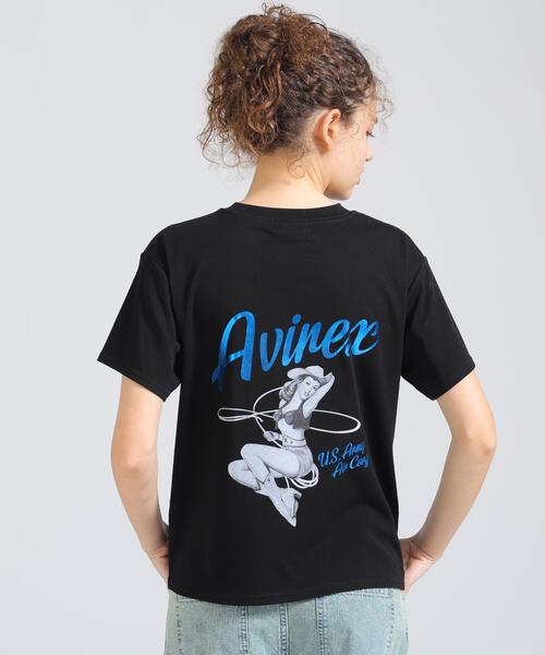 AVIREX(アヴィレックス)の「PINUP GIRL FOIL PRINT T-SHIRT(Tシャツ/カットソー・レディース・ブラック/ホワイト/その他・S/M)」の3枚目の写真