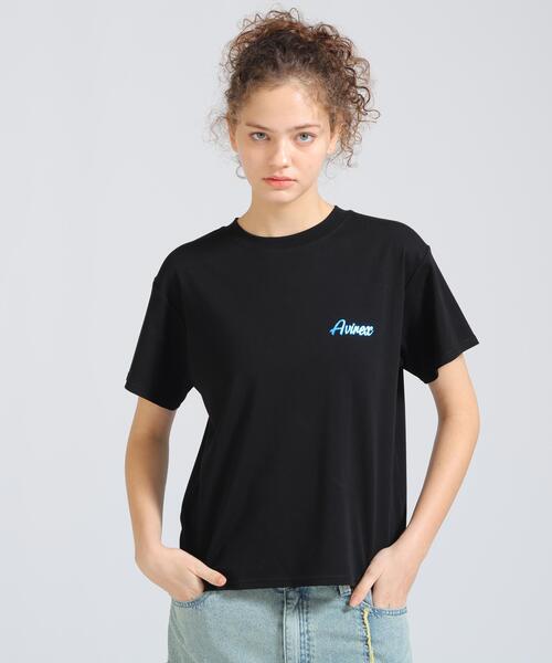 AVIREX(アヴィレックス)の「PINUP GIRL FOIL PRINT T-SHIRT(Tシャツ/カットソー・レディース・ブラック/ホワイト/その他・S/M)」の4枚目の写真