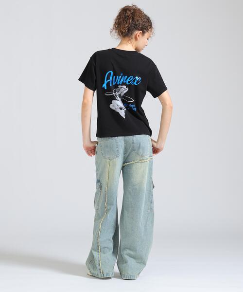 AVIREX(アヴィレックス)の「PINUP GIRL FOIL PRINT T-SHIRT(Tシャツ/カットソー・レディース・ブラック/ホワイト/その他・S/M)」の5枚目の写真