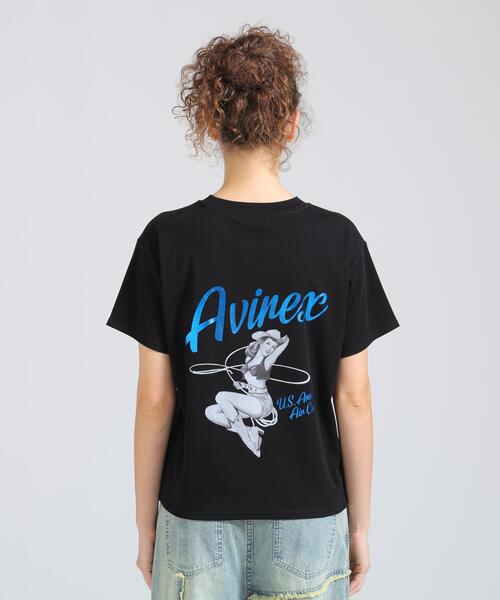 AVIREX(アヴィレックス)の「PINUP GIRL FOIL PRINT T-SHIRT(Tシャツ/カットソー・レディース・ブラック/ホワイト/その他・S/M)」の8枚目の写真