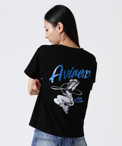 AVIREX(アヴィレックス)の「PINUP GIRL FOIL PRINT T-SHIRT(Tシャツ/カットソー・レディース・ブラック/ホワイト/その他・S/M)」の13枚目の写真