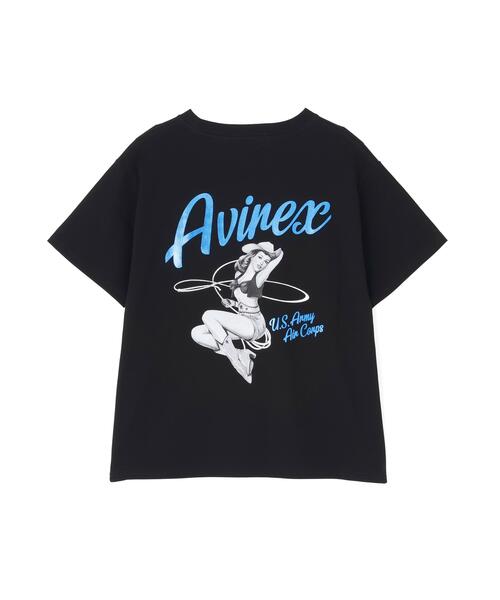 AVIREX(アヴィレックス)の「PINUP GIRL FOIL PRINT T-SHIRT(Tシャツ/カットソー・レディース・ブラック/ホワイト/その他・S/M)」の17枚目の写真