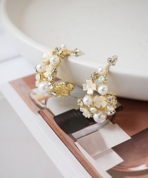 Port（ポート）の「【 Port / ポート 】 フラワー フェイクパール ピアス ＃（ピアス（両耳用））」