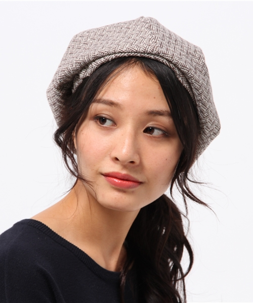 チャイハネ(チャイハネ)の「【チャイハネ】オーリベレー帽(ハンチング/ベレー帽・レディース・ブラウン/ベージュ・FREE)」の7枚目の写真
