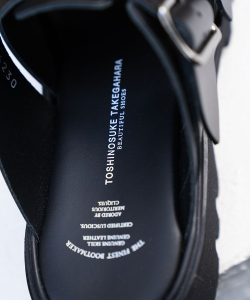 BEAUTIFUL SHOES(ビューティフルシューズ)の「GURKHA SANDALS(TWEETY SOLE)(サンダル・レディース・ブラック・24/23)」の5枚目の写真