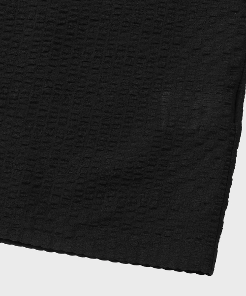 NONBLANK(ノンブランク)の「シアサッカー ベール HS シャツ_BLACK(シャツ/ブラウス・メンズ・ブラック・SMALL/MEDIUM/LARGE/X-LARGE)」の6枚目の写真