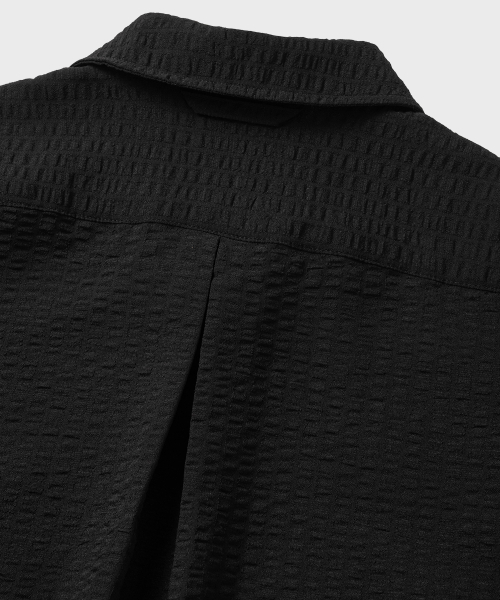 NONBLANK(ノンブランク)の「シアサッカー ベール HS シャツ_BLACK(シャツ/ブラウス・メンズ・ブラック・SMALL/MEDIUM/LARGE/X-LARGE)」の7枚目の写真