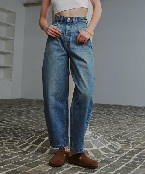 AUTHEN(オーセン)の「【AUTHEN】オーセン/ COCOON WIDE LEG(レディース)(デニムパンツ・レディース・インディゴブルー/グリーン系その他・27inch/25inch/23inch)」の1枚目の写真