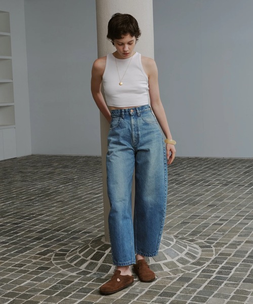 AUTHEN(オーセン)の「【AUTHEN】オーセン/ COCOON WIDE LEG(レディース)(デニムパンツ・レディース・インディゴブルー/グリーン系その他・27inch/25inch/23inch)」の7枚目の写真
