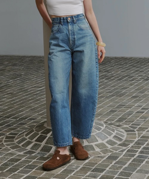 AUTHEN(オーセン)の「【AUTHEN】オーセン/ COCOON WIDE LEG(レディース)(デニムパンツ・レディース・インディゴブルー/グリーン系その他・27inch/25inch/23inch)」の6枚目の写真
