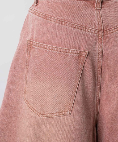 yae（ヤエ）の「Super wide curve denim / スーパーワイドカーブデニム（デニムパンツ・レディース・ピンク・38/36）」の21枚目の写真