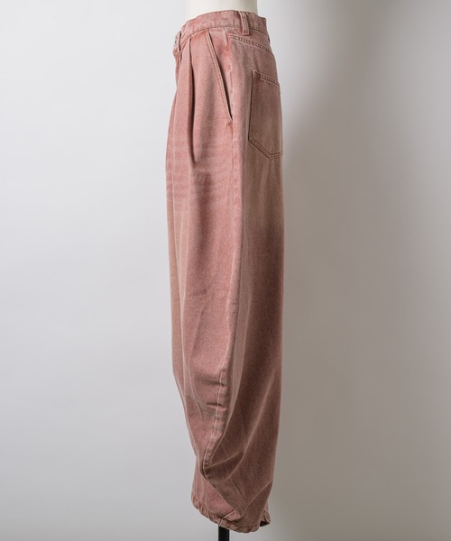 yae（ヤエ）の「Super wide curve denim / スーパーワイドカーブデニム（デニムパンツ・レディース・ピンク・38/36）」の11枚目の写真