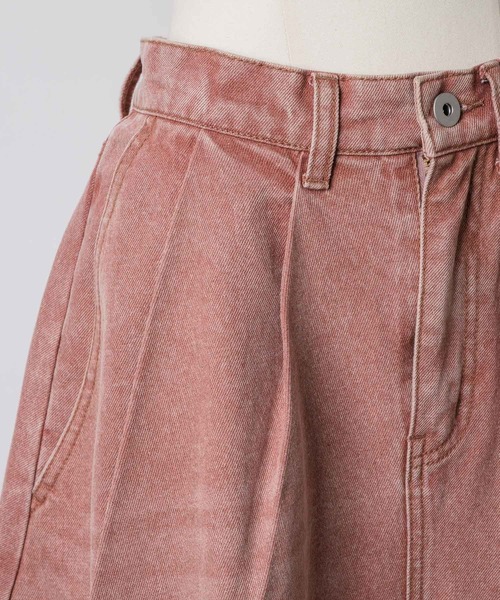 yae（ヤエ）の「Super wide curve denim / スーパーワイドカーブデニム（デニムパンツ・レディース・ピンク・38/36）」の14枚目の写真