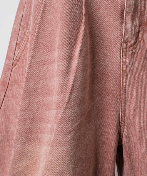 yae（ヤエ）の「Super wide curve denim / スーパーワイドカーブデニム（デニムパンツ・レディース・ピンク・38/36）」の15枚目の写真