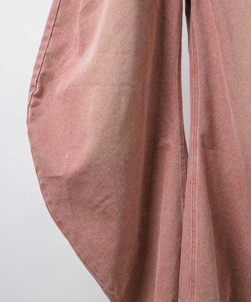 yae（ヤエ）の「Super wide curve denim / スーパーワイドカーブデニム（デニムパンツ・レディース・ピンク・38/36）」の16枚目の写真