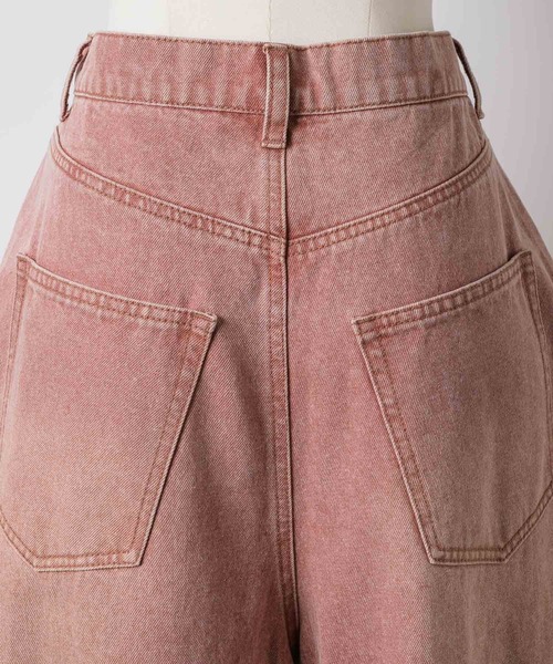 yae（ヤエ）の「Super wide curve denim / スーパーワイドカーブデニム（デニムパンツ・レディース・ピンク・38/36）」の20枚目の写真