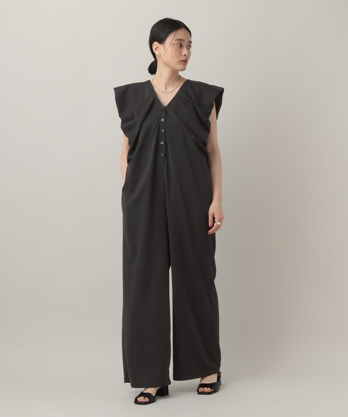 A part by（アパートバイ）の「【Sサイズ展開】バルーンソデサロペット（サロペット/オーバーオール・レディース・ブラック/ブラウン・SMALL/MEDIUM）」の15枚目の写真